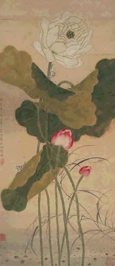 蔡含 荷塘清趣 镜心 设色纸本