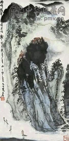 孙大石 万重山 立轴 设色