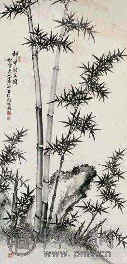 周拔 卸甲封王图 立轴 水墨纸本