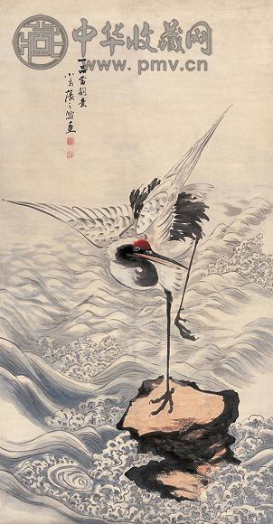 张之溶 一品当朝图 立轴 设色纸本