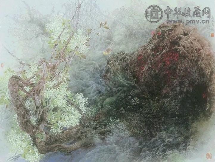 当代 冯霖章 山幽乌韵 镜心