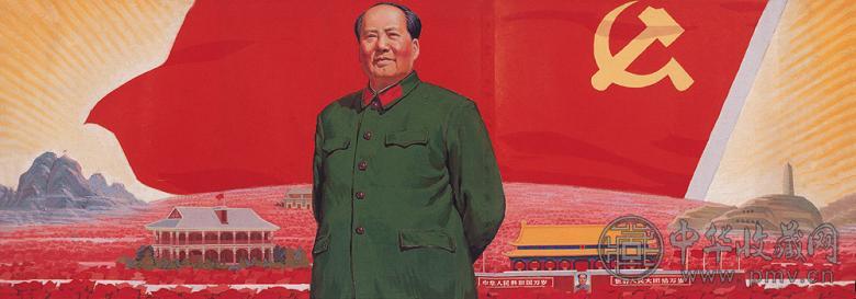 王晖 1967年作 五个里程碑 纸上水粉