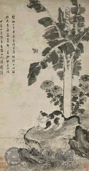 陈道复(款) 花卉 立轴 纸本水墨