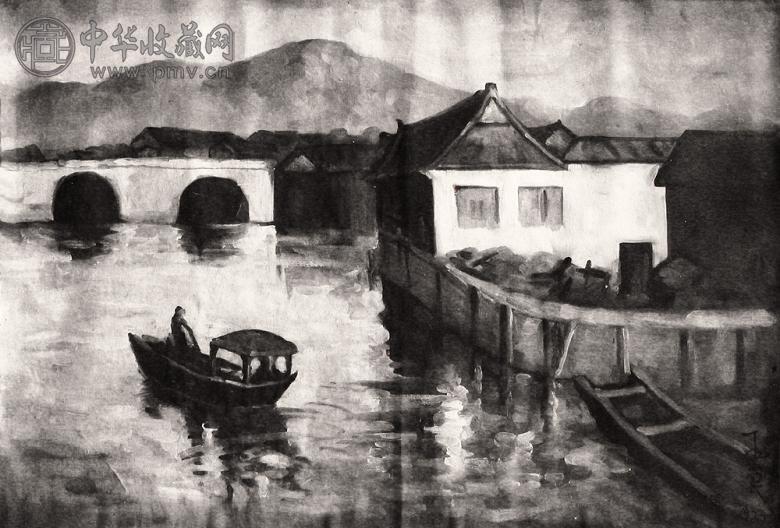 潘玉良 水乡油画 油画画布