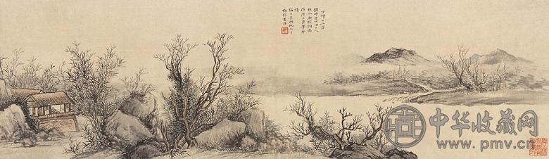 吴湖帆 丁卯(1927年)作 校词图 镜心 设色纸本