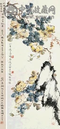 宋君方 留春图 立轴 设色纸本