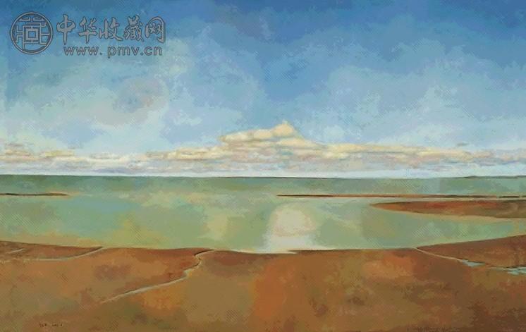 朝戈 2002年 静静的海湾 布面油画