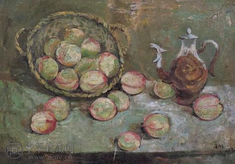 胡善余 桃子静物