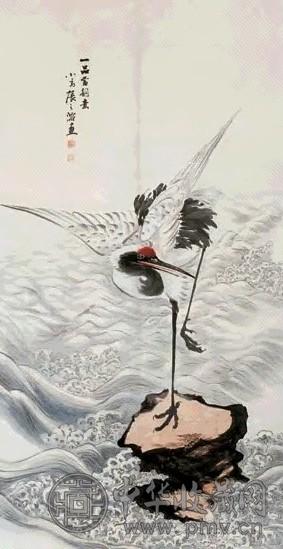 张之溶 一品当朝图 立轴 设色纸本