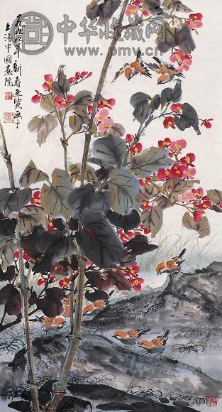 唐逸览 花鸟 片 纸本