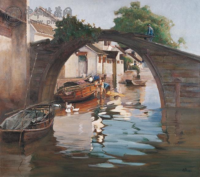 崔开玺 江南 布面油彩