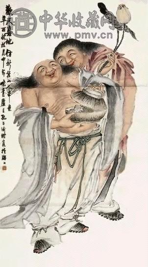 孔子瑜 欢天喜地 轴 纸本设色