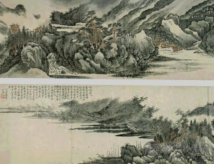 清 吴雯 仿黄公望富春山居图 卷