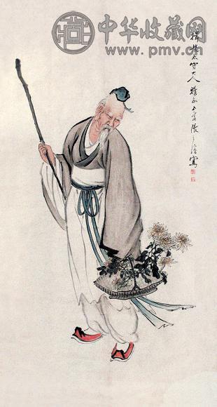 张之溶 人物 镜心 设色纸本