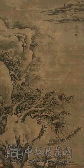 张路 山水 立轴 水墨绢本