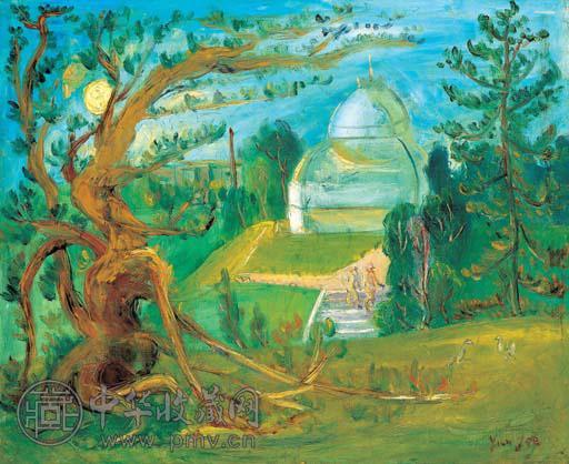 朱沅芷 植物园之春 油画 画布