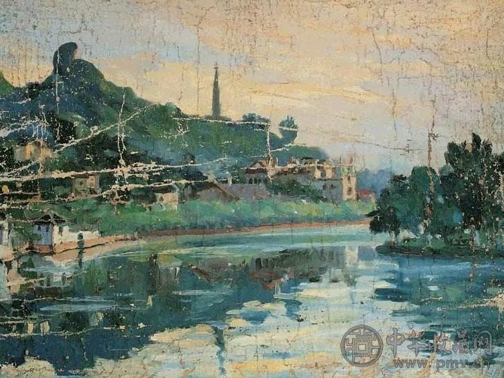 涂克 1956年作 保淑塔 油彩 画布