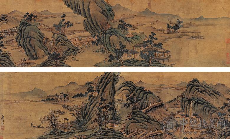 永瑢 山水 手卷 设色绢本