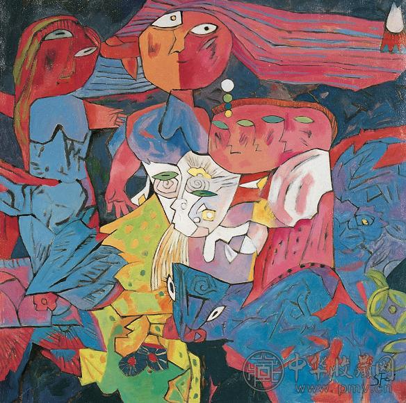 邵飞 聚会 油彩·画布