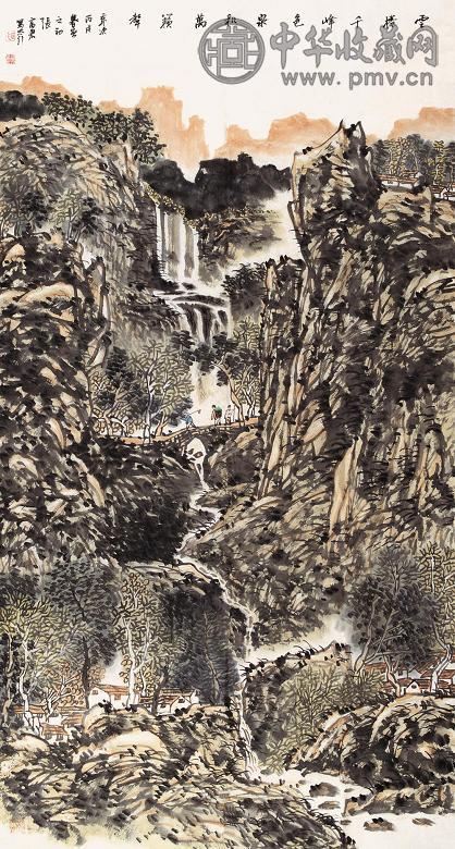 张富君 云卷清风 镜心 设色纸本