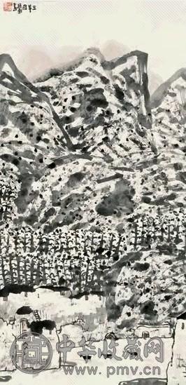 赵卫 三羊图 立轴 设色纸本