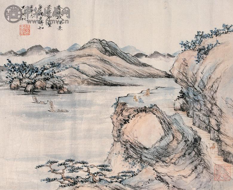 吴湖帆 1932年作 景美时和图 镜心 设色纸本