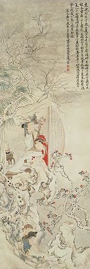 冯箕 清 新春 轴