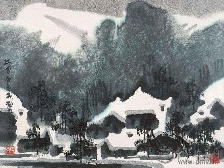 徐希 雪景 镜片 纸本