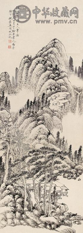 吴湖帆 1934年作 松山高致 立轴 水墨纸本