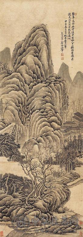 王翚(款) 山水立轴水墨纸本收藏资讯|艺术家|书画家|书画名人|书法家