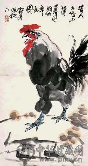 赵宁安 大吉图 立轴 设色纸本