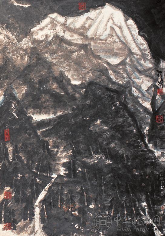 李宝林 密林深处 镜心 水墨纸本