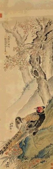 梅兰芳 程砚秋 尚子云 荀慧生 花团锦簇 立轴 设色绢本