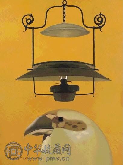 王向明 蓦然回首 油彩 画布 框