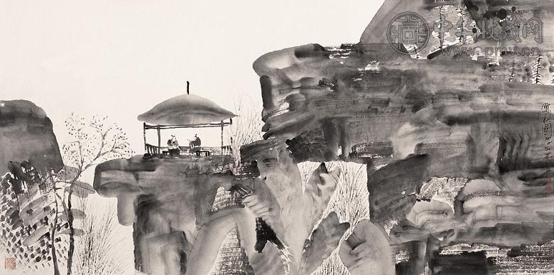 刘赦 甲申(2004年)作 赏秋图 镜心 设色纸本