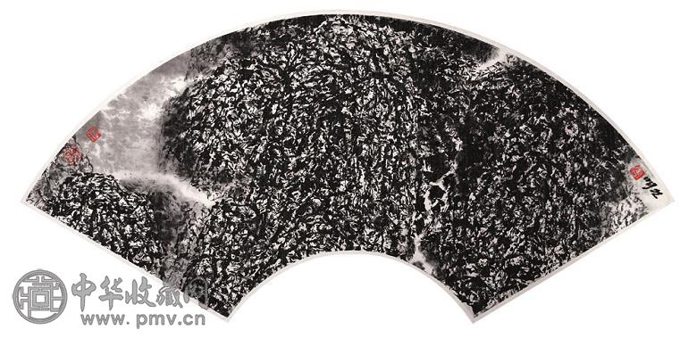 唐允明 山水 扇面