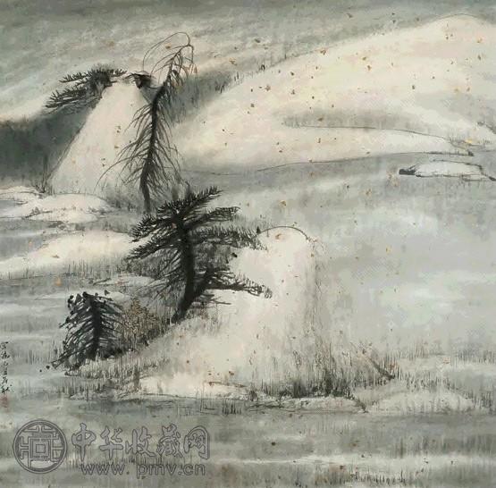 常进 山水 镜心 设色纸本