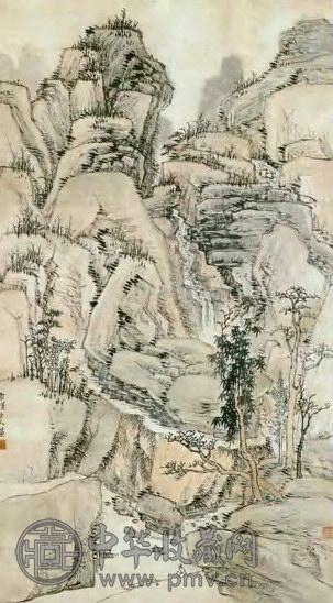 清 汪之瑞 黄山 轴