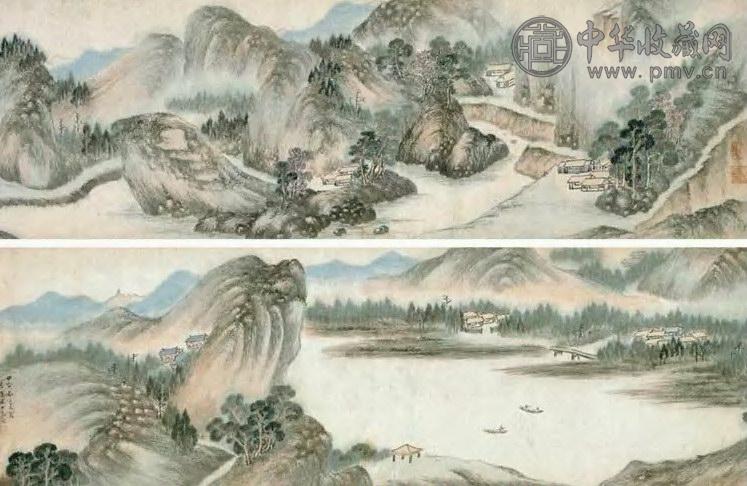 明 汤斌 吴中山水 卷