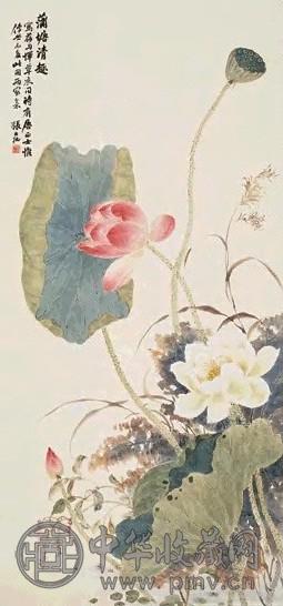 张大壮 蒲塘清趣 镜心 设色纸本