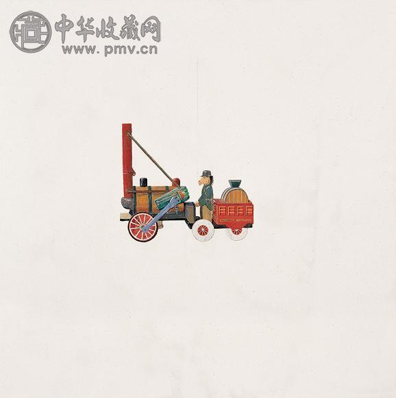 季大纯 火车 油画 画布
