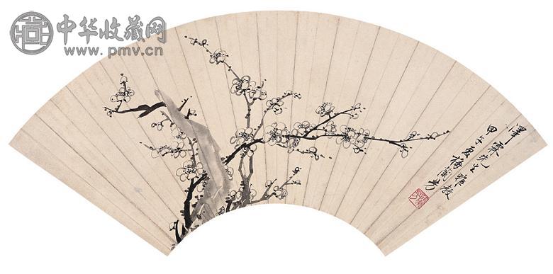 梅兰芳 甲午(1954年)作 墨梅 镜心 水墨纸本