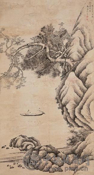 吴荣光 山水 立轴 纸本水墨