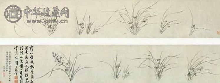 周天球 明代 兰花 卷