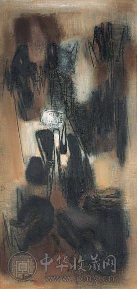 朱德群 1958年作 第7号構圆 油画 画布