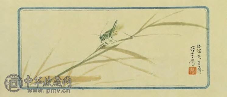 黎雄才 当代 秋虫 镜心