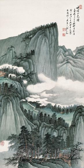 顾大希 2005年作 峨嵋山色图 镜心 设色纸本