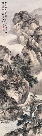 祁大夔 山水 立轴 纸本