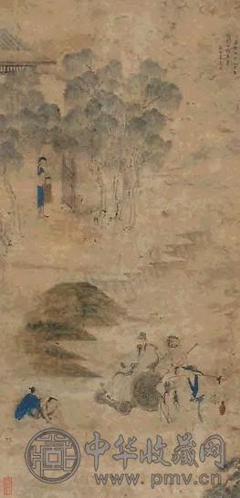 董履安 人物 镜心 纸本
