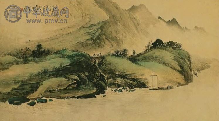 黎雄才 当代 江行图 幅